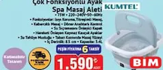 KUMTEL ÇOK FONKSİYONLU AYAK SPA MASAJ ALETİ fiyat ve kampanya bilgisi